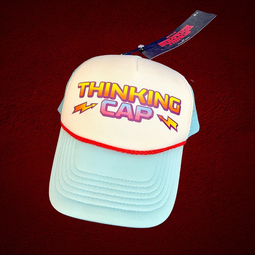Stranger Things Dustin “Thinking Cap”Funko Trucker Hat Snapback Father’s Day New